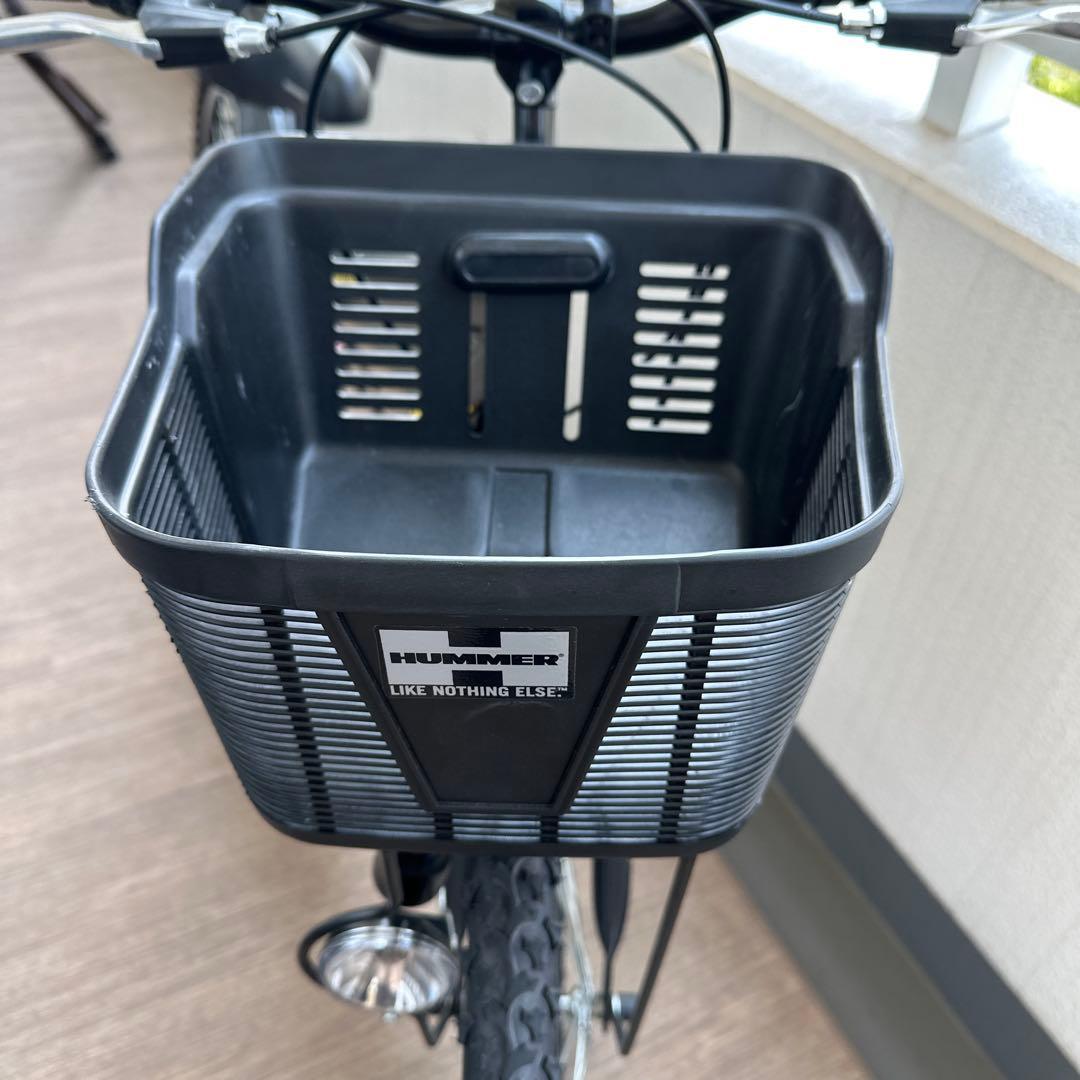 HUMMER キッズバイク 黒 前部バスケット付き