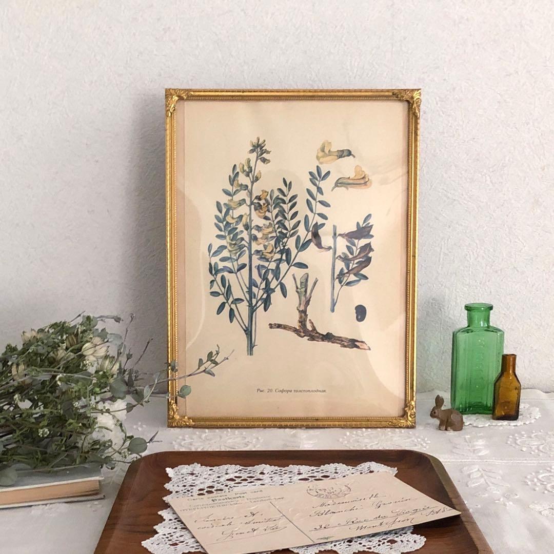 RV82 真鍮フォトフレーム24.5×18.5 北欧ヴィンテージ