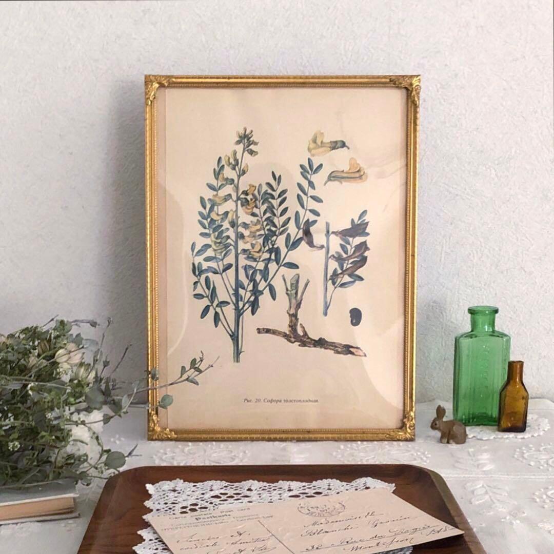 RV82 真鍮フォトフレーム24.5×18.5 北欧ヴィンテージ