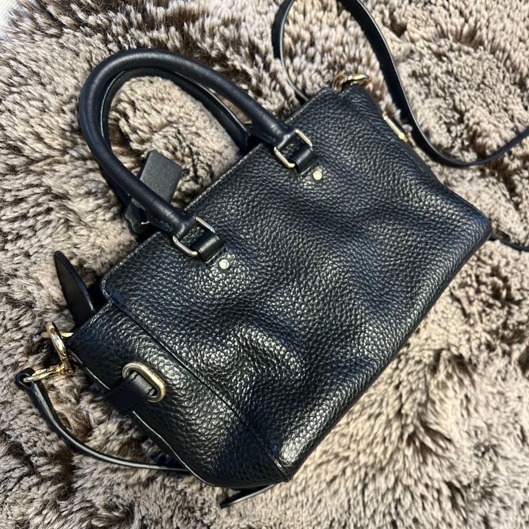極美品✨コーチ　COACH ショルダーバッグ　黒　レザー　斜めがけ　ミニサイズ