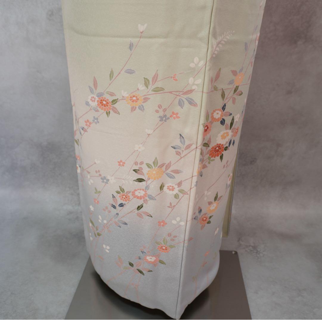 訪問着フルセット　259 正絹　入学式　お宮参【訪問着、袋帯、帯締め、帯揚げ】