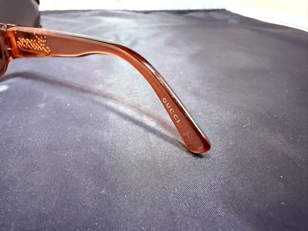 GUCCIレッドクリスタル×スワロフスキーラインストーン サングラス眼鏡メガネ