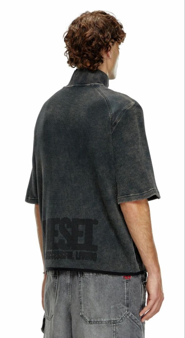 【DIESEL】新品未使用 ヴィンテージ加工 ジップアップスウェット