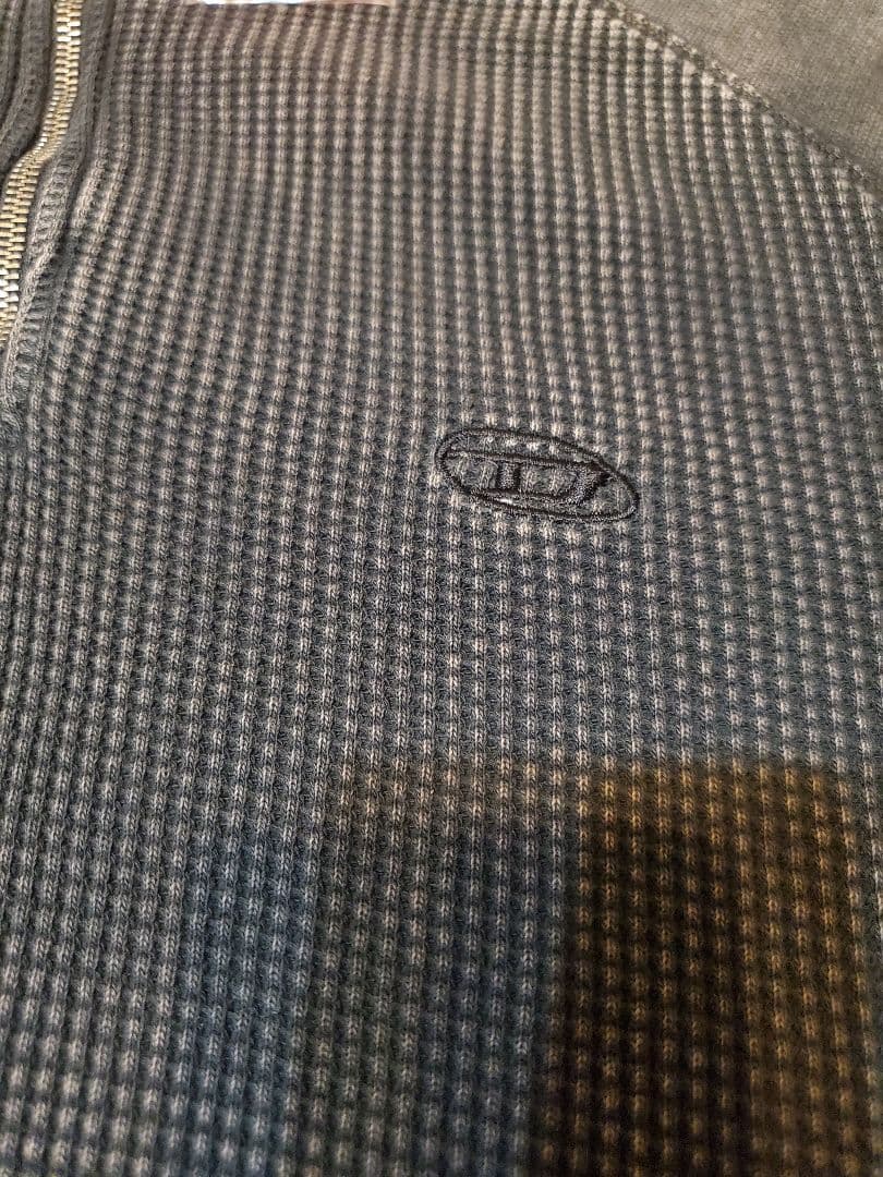 【DIESEL】新品未使用 ヴィンテージ加工 ジップアップスウェット