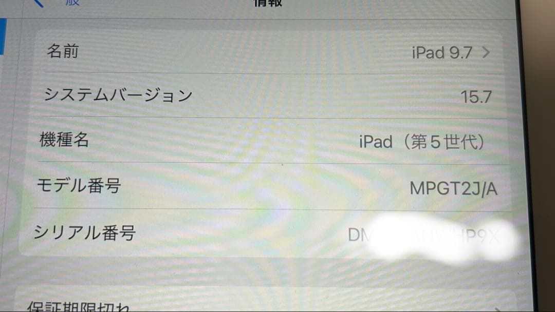 （割と美品）iPad 9.7インチ 第5世代 Gold 32GB WiFiモデル