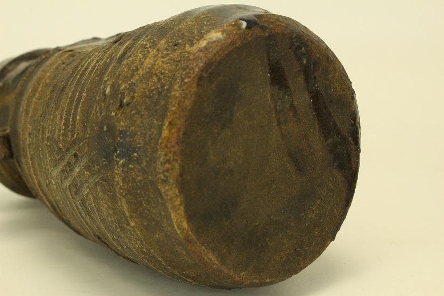 茶道具 瀬戸伊賀 花入 古美術(ZE736)