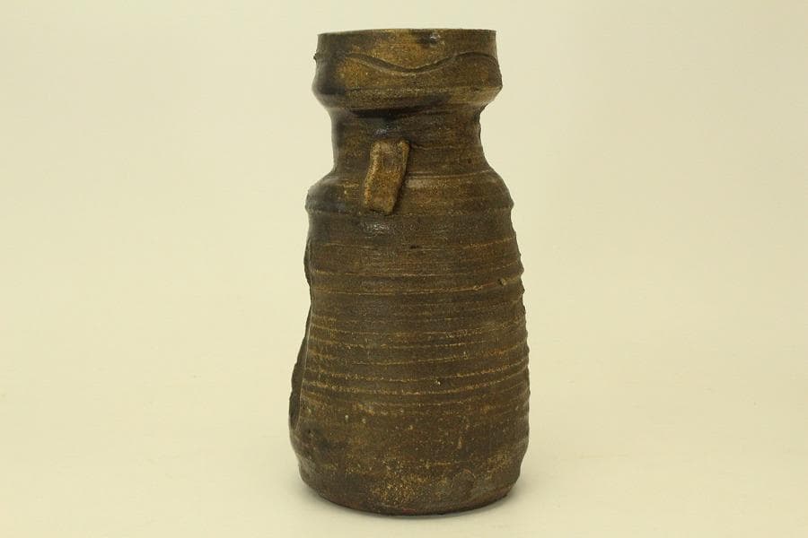 茶道具 瀬戸伊賀 花入 古美術(ZE736)