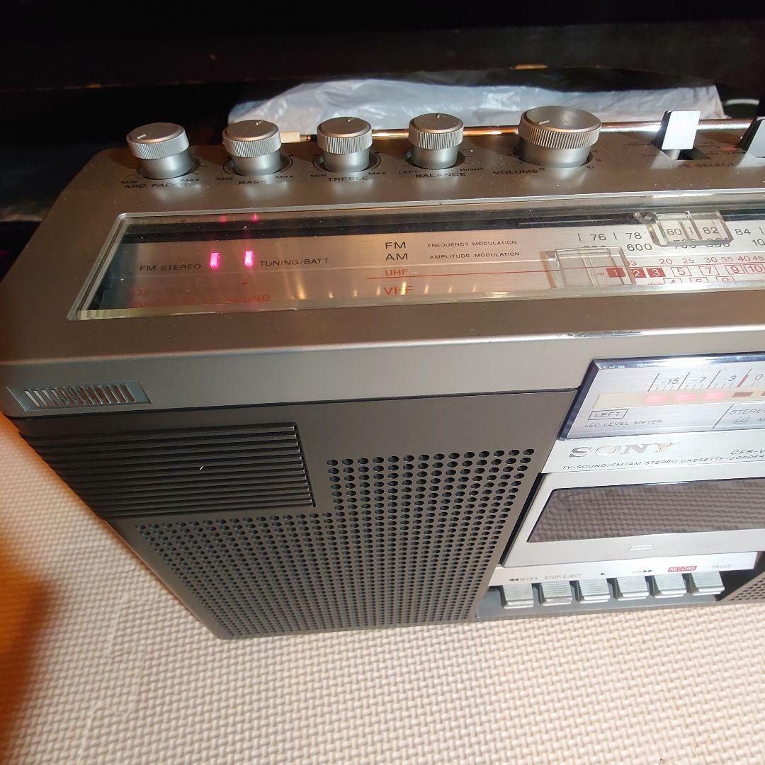 SONY CFS-V1 ラジカセ　ジルバップ　動作確認済み　美品　昭和レトロ