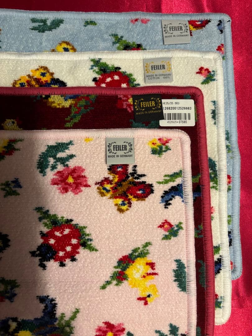 再終お値下げ　まとめ売り　フェイラー　ハンカチタオル　4枚セット　未使用品