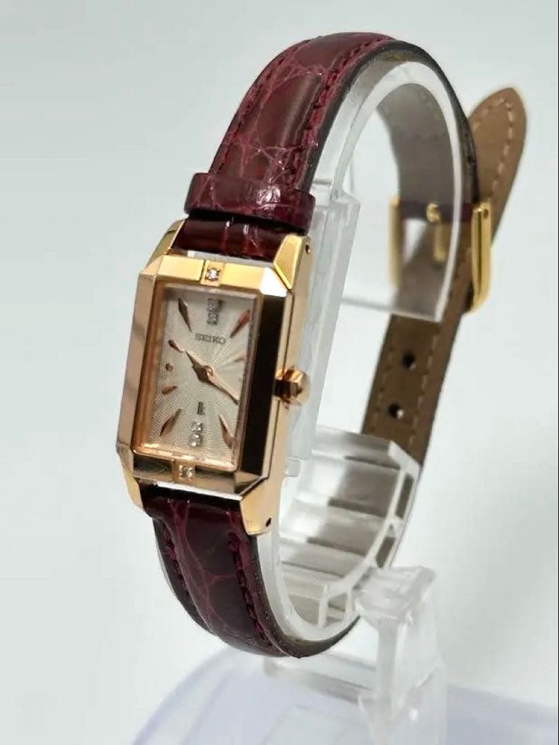 セイコー ルキア ダイヤ6P 1F20-0BX0 レディース腕時計 ゴールド