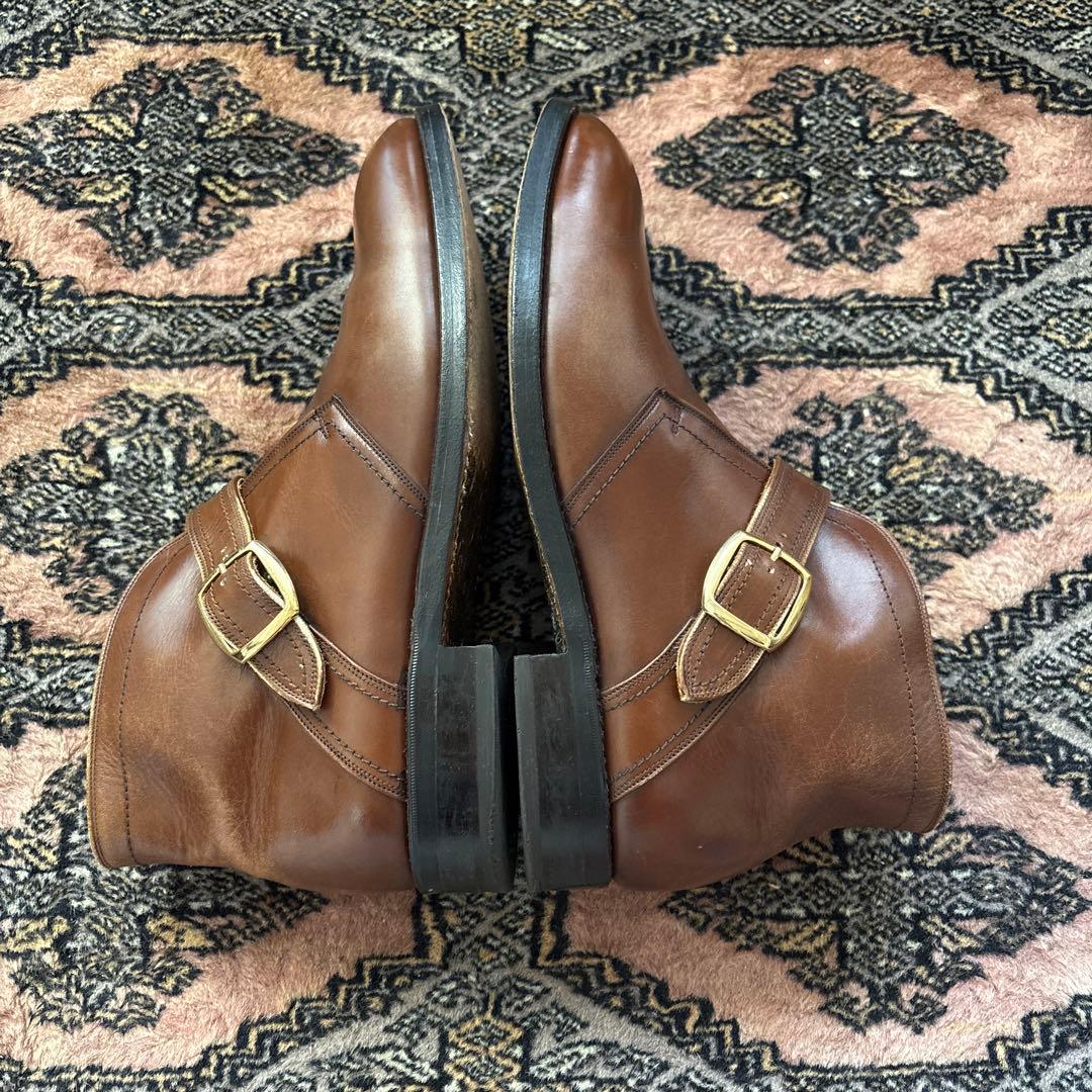 70s FLORSHEIM シングルモンクブーツ　ブラウン