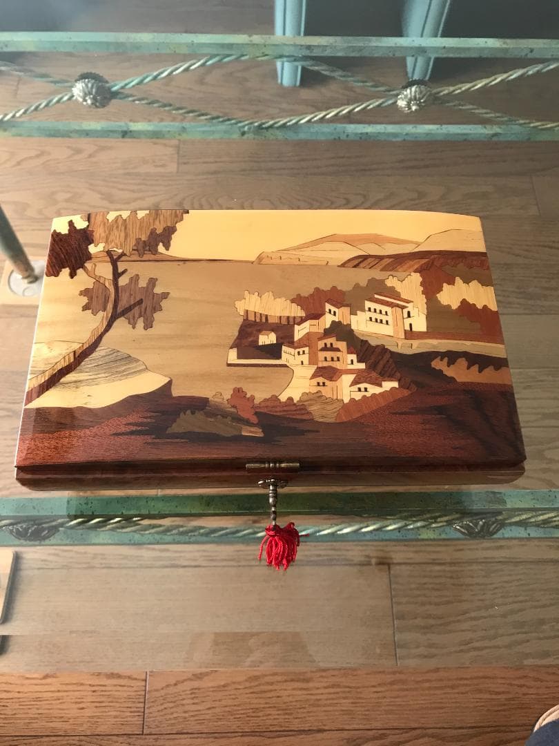 新品未使用　お値引！ヴィンテージ　ジュエリーボックス　ラディカ　象嵌　小物入れ