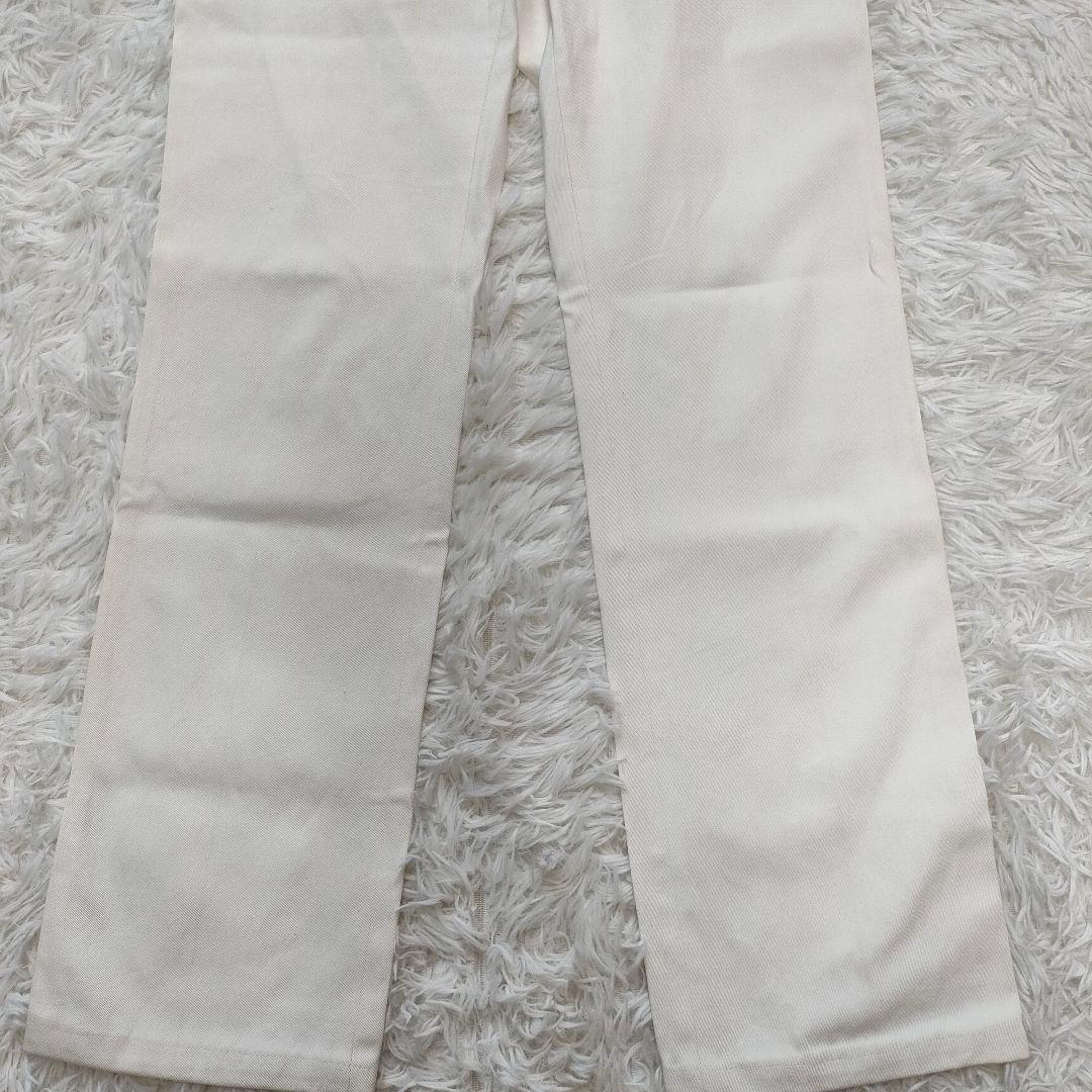 CHANEL チノパン ココマーク ロゴボタン ホワイト系 ストレート 36 S