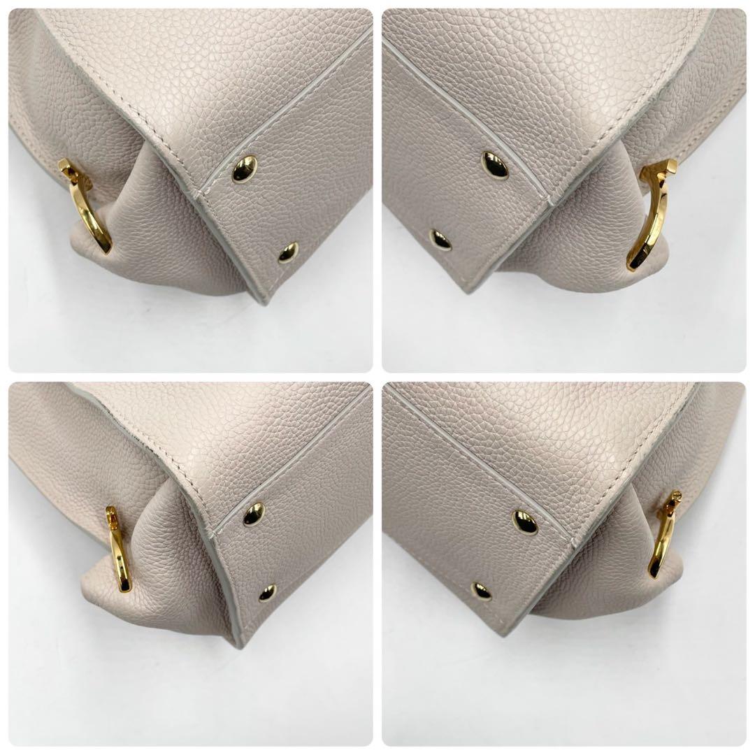 超極美品● フェラガモ ハンドバッグ ソフィア ガンチーニ 金具 レザー