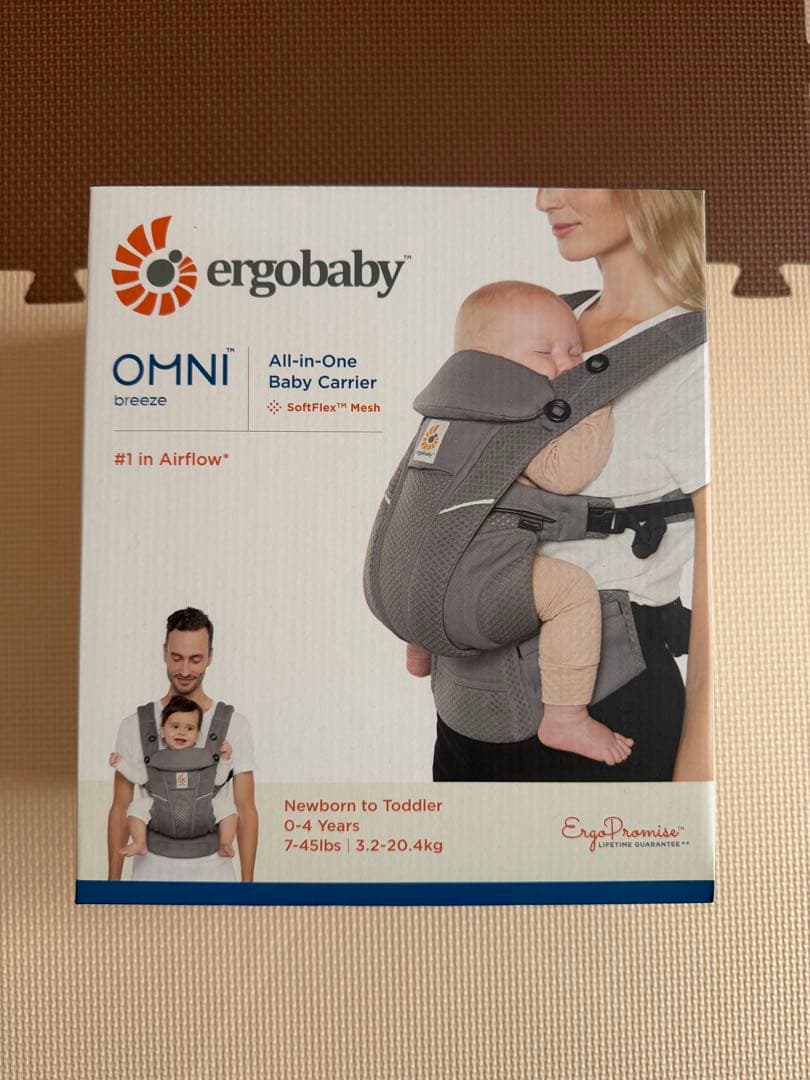 【美品】エルゴベビー　オムニブリーズ　グラファイトグレー