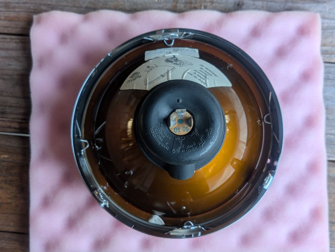 マーシャル 720 ヘッドライト リム付き クリアレンズ 金猫 キティ 箱付き