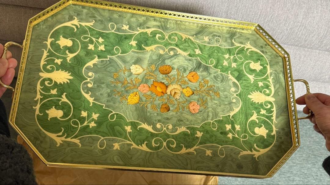 Demain ドマン　イタリア製　トレー　お盆　ビンテージ　新品、未使用