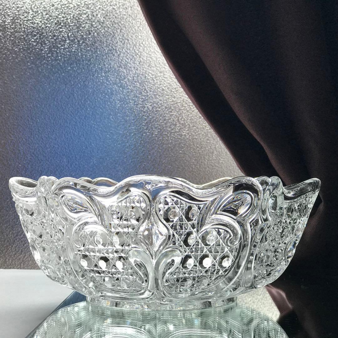 オールドバカラBaccarat極上ボウル★ダイヤモンドとアール・ヌーヴォーの曲線