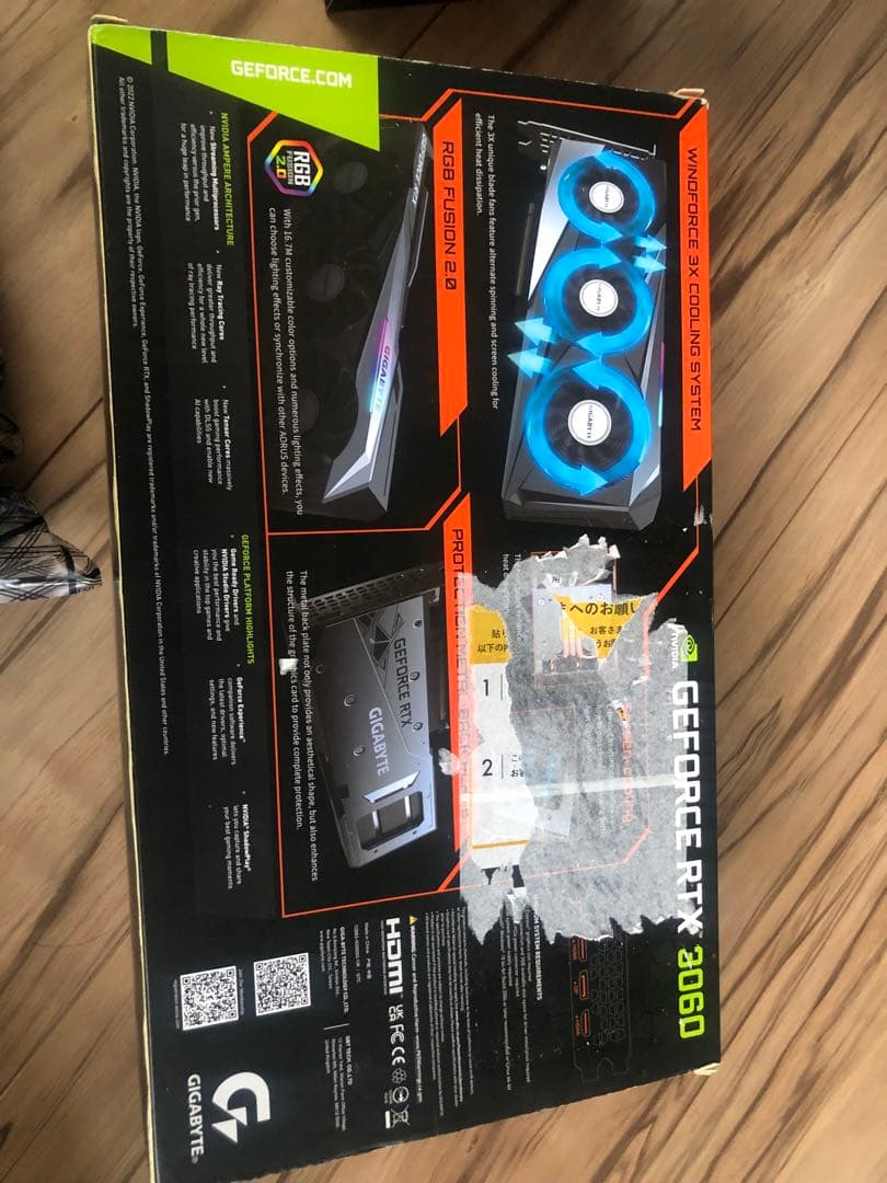 グラフィックボード・グラボ・ビデオカード GIGABYTE GEFORCE RTX 3060 gaming oc 12gb