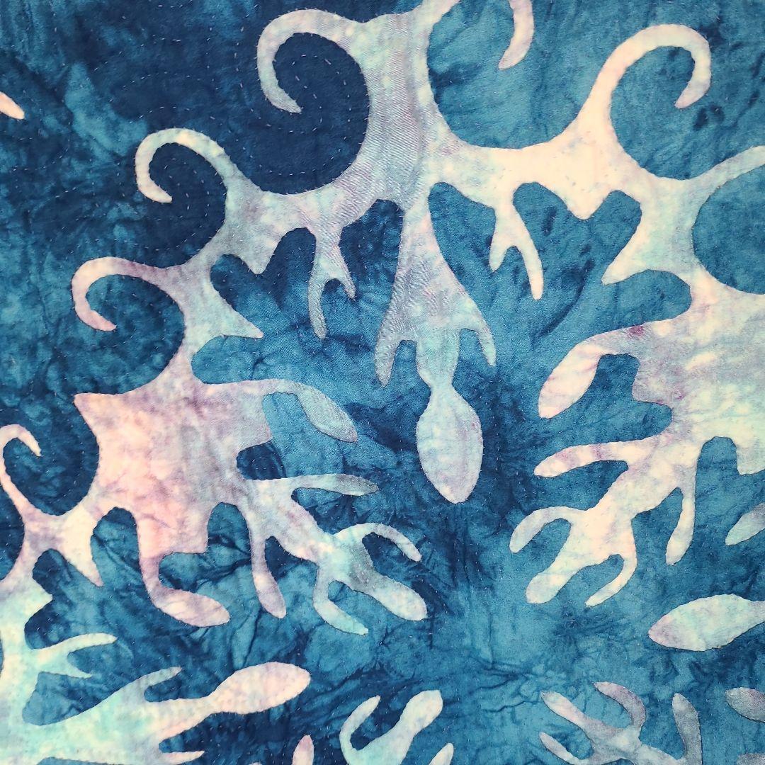 ハワイアンキルト　タペストリー　海のキルト