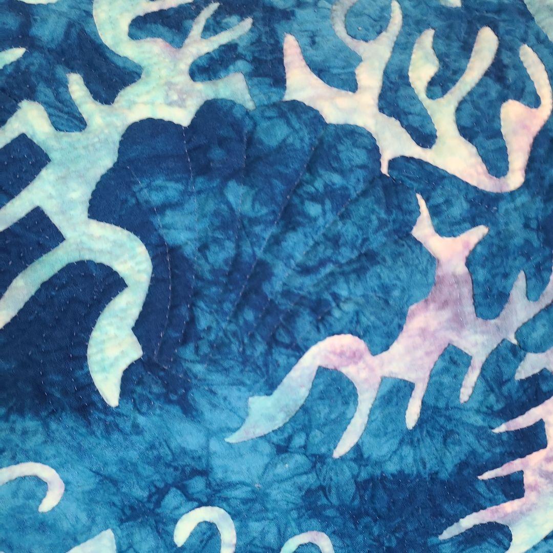 ハワイアンキルト　タペストリー　海のキルト