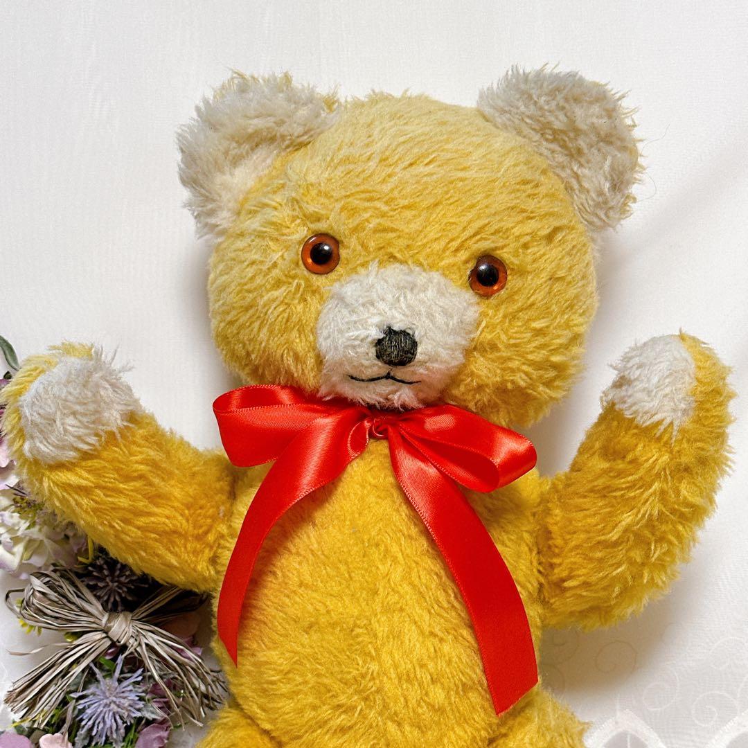 まんまる君 様✨希少✨❤️黄色いにっこりペディグリーベア❤️アンティークテディベア