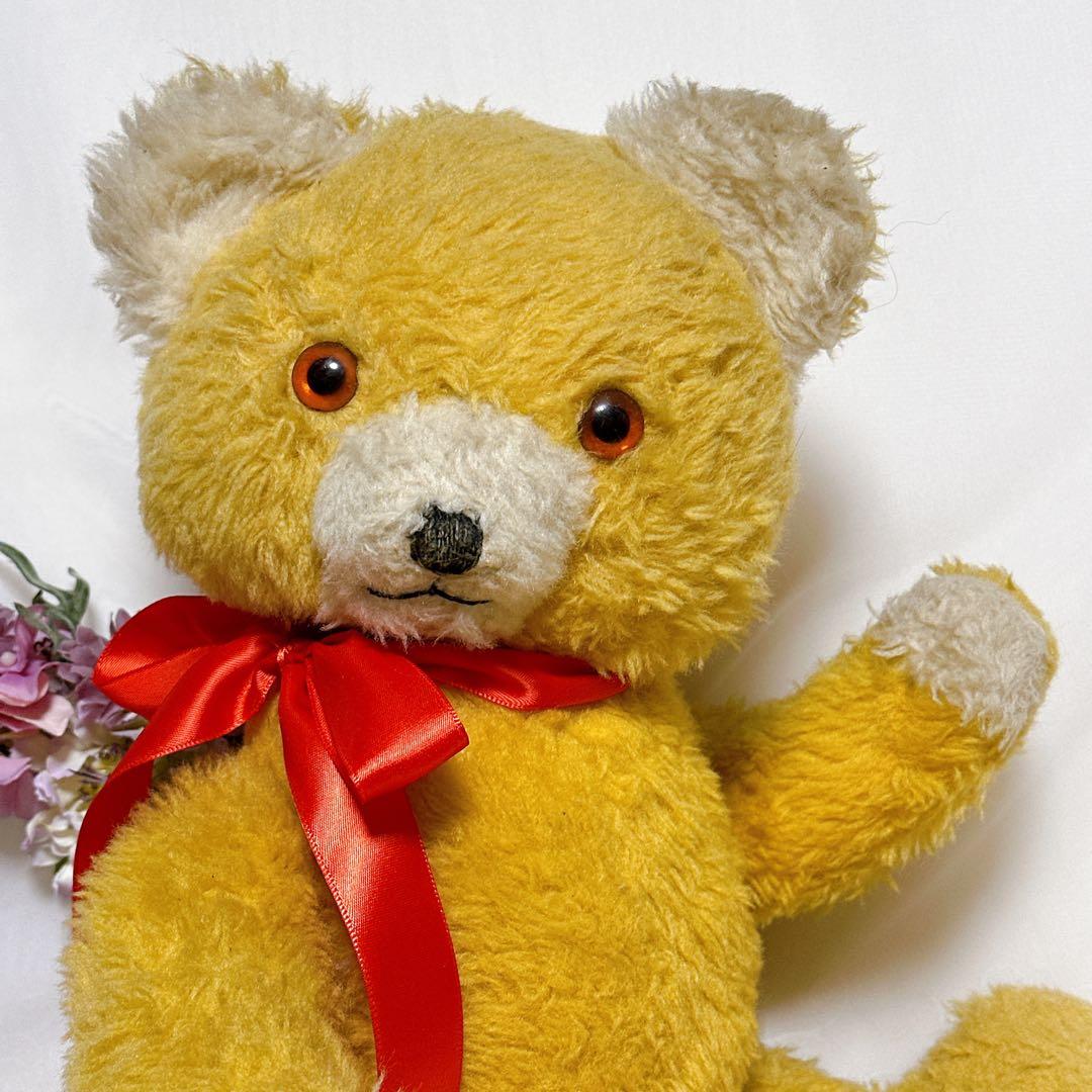 まんまる君 様✨希少✨❤️黄色いにっこりペディグリーベア❤️アンティークテディベア