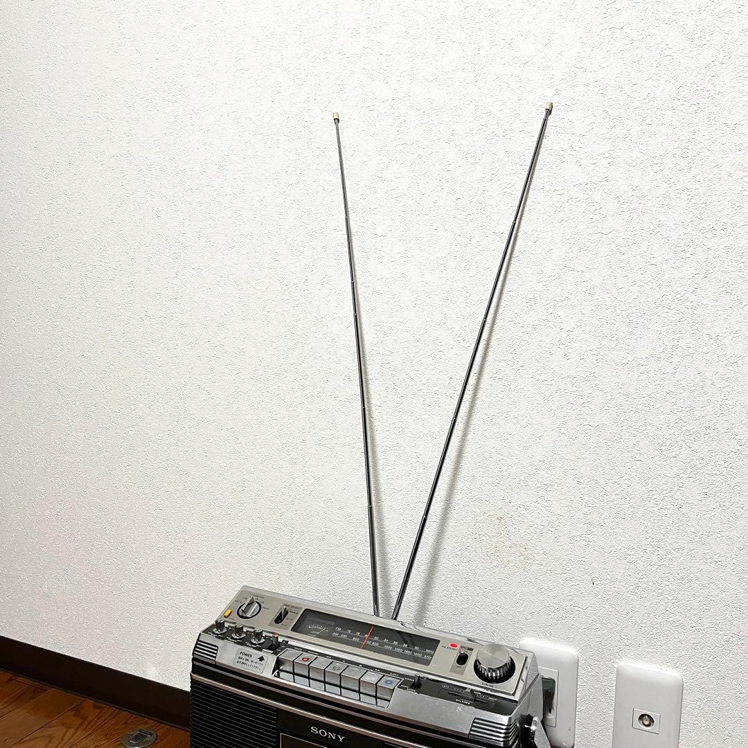 【極美品】SONY CF-3800 昭和レトロ 高級ラジカセ 動作品　4スピーカ