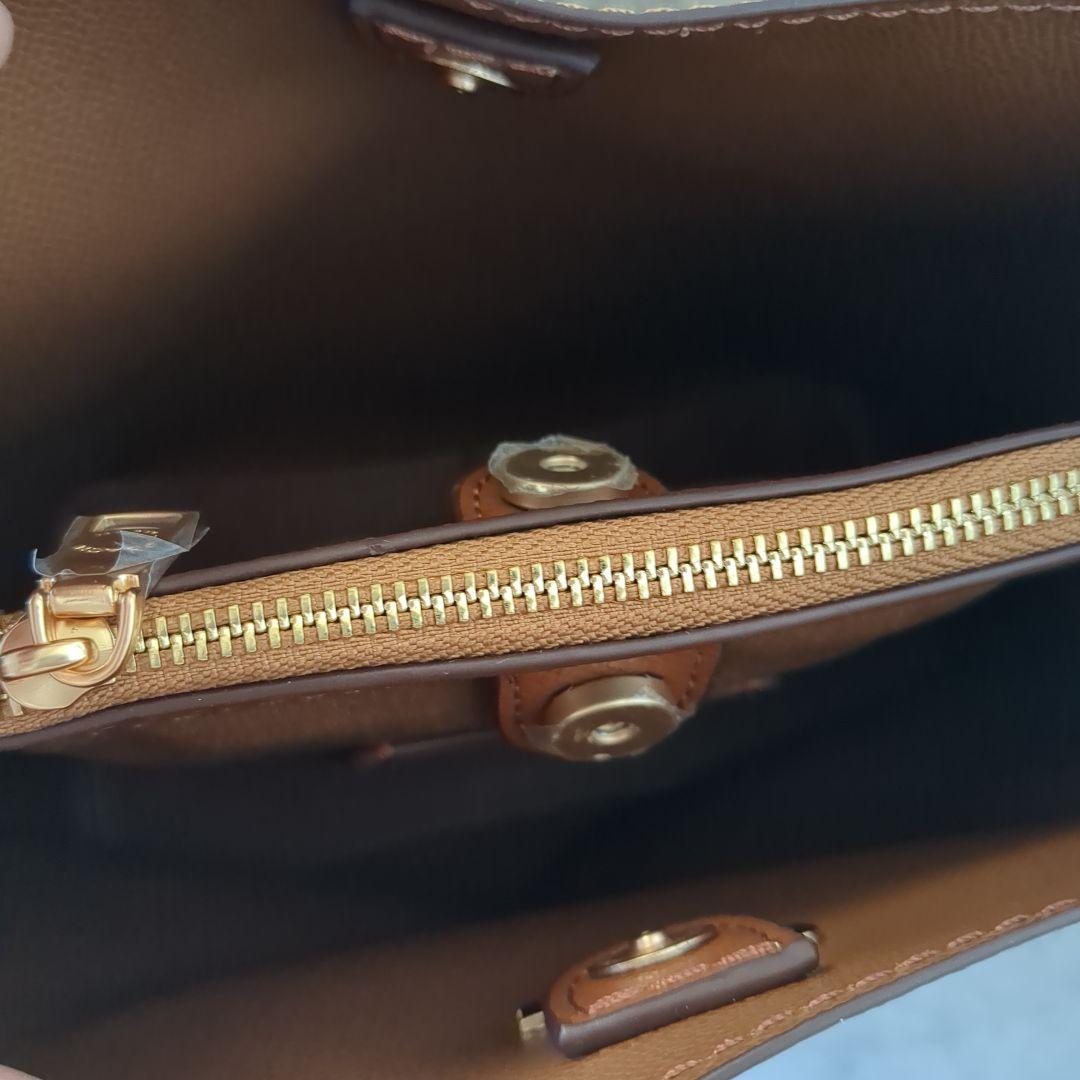 【新品】COACH　スモール タウン バケット バッグ シグネチャー キャンバス