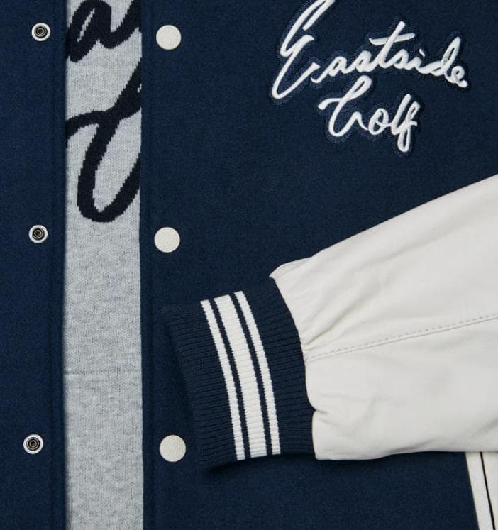 Eastside Golf 本革袖 ヴァーシティJK 新品　イーストサイドゴルフ