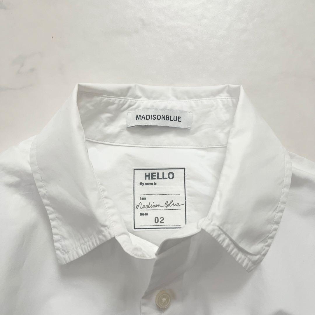 希少サイズ　マディソンブルー J.BRADLEY 長袖　シャツ　B刺繍　02