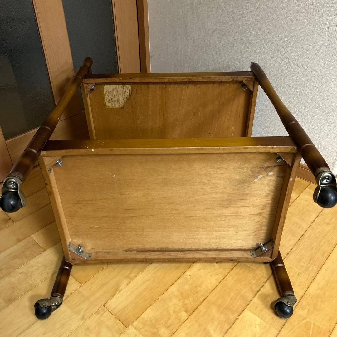 はづ！！　昭和レトロ！ヴィンテージ！マツダ　松田産業　木製キッチンワゴン