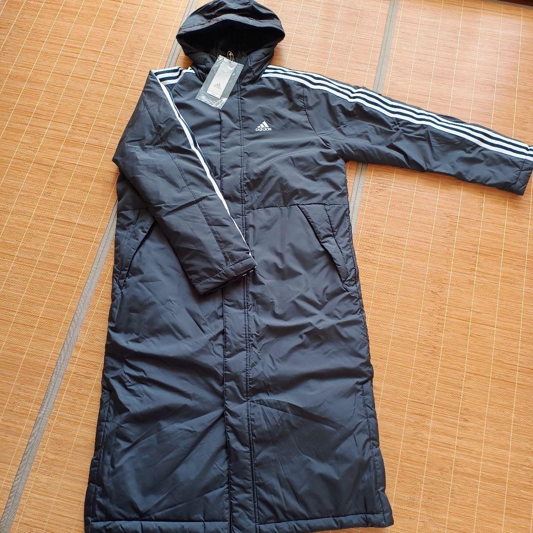 adidasアディダス ベンチコート ライトインサレーテッド ロングコート XL