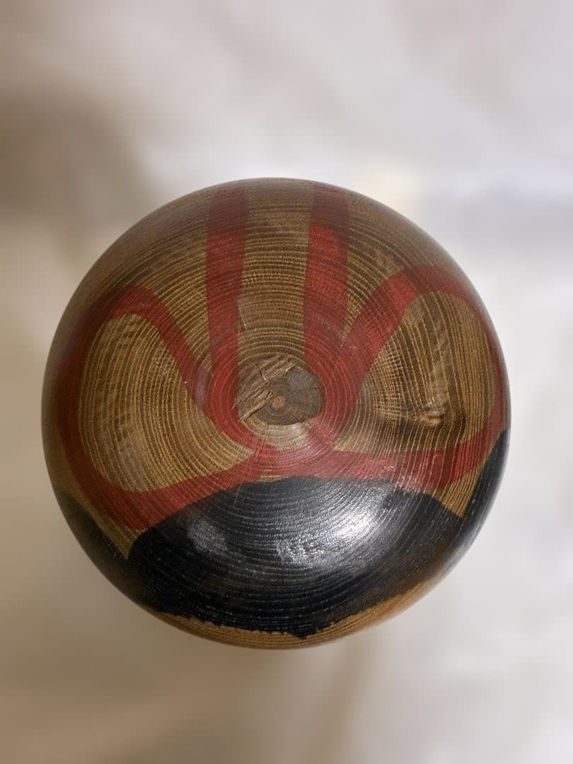 伝統的な木地山系木地山こけし 現代の名工 小椋久太郎作 高さ約38.2cm