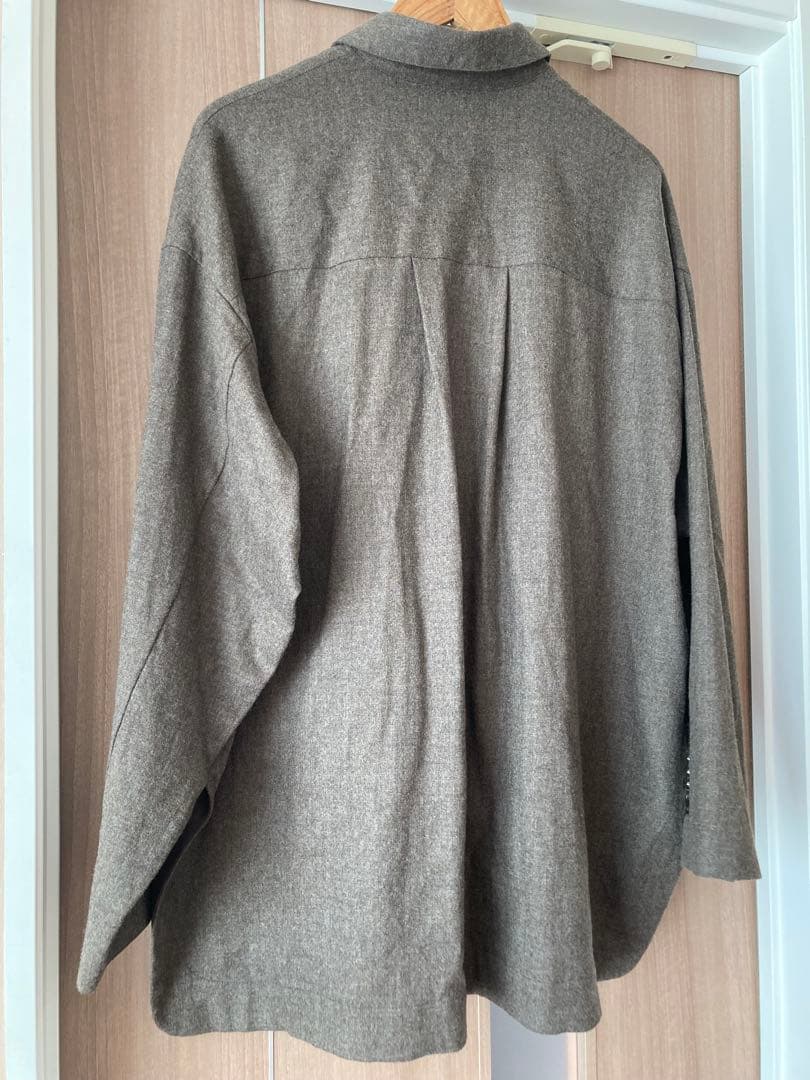 etre tokyo ハイカウント　フラノオーバーサイズシャツ