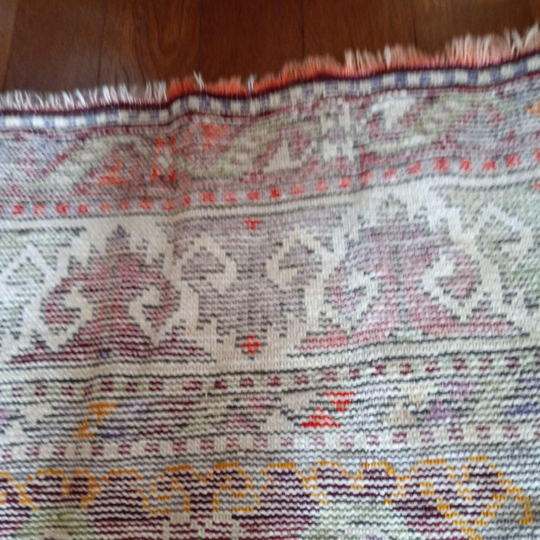 ペルシャ絨毯　トルコ絨毯　トライバルラグ　草木染　アンティーク