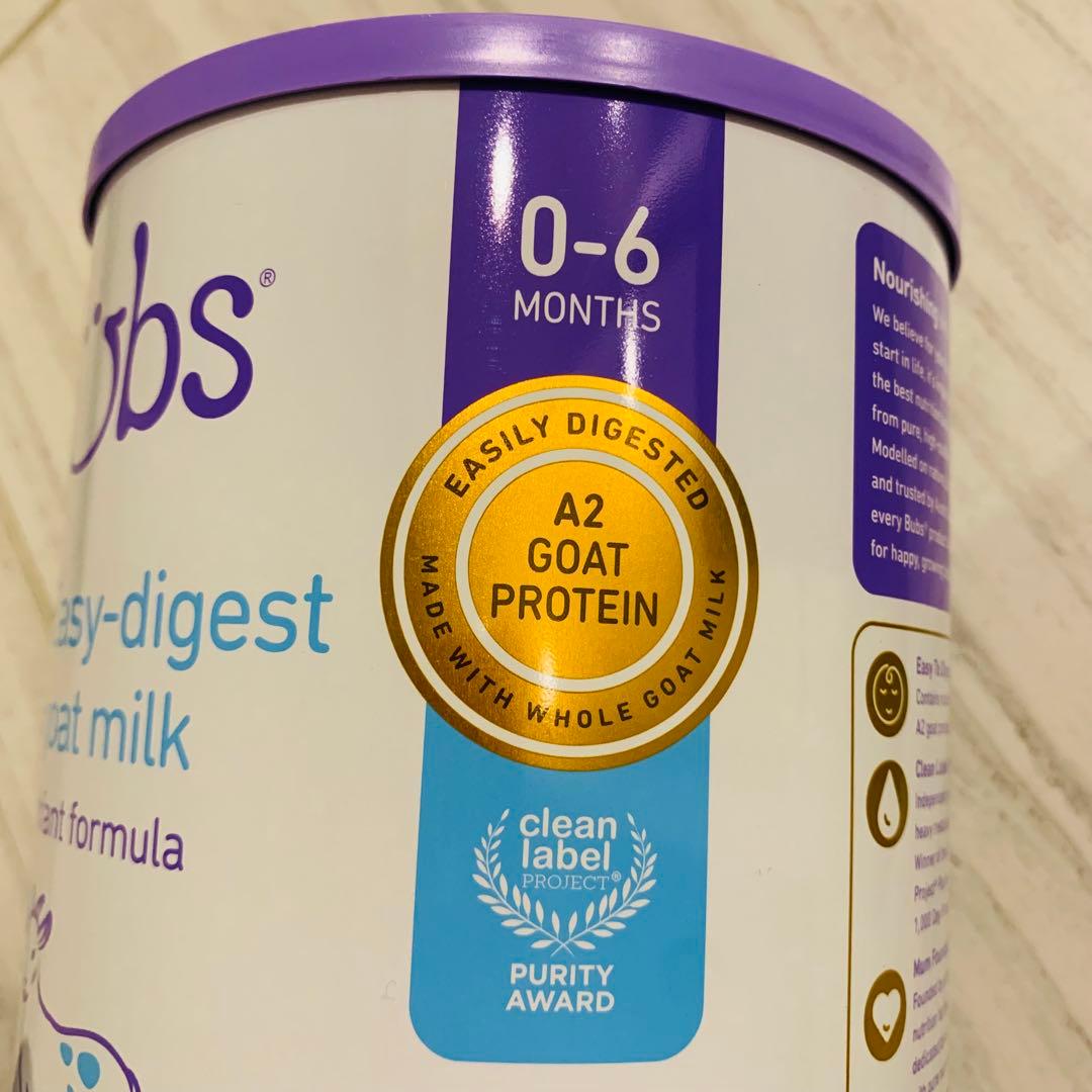 【即日発送】bubsバブズ・やぎ山羊A2粉ミルク ステップ1(0〜6ヶ月)2缶