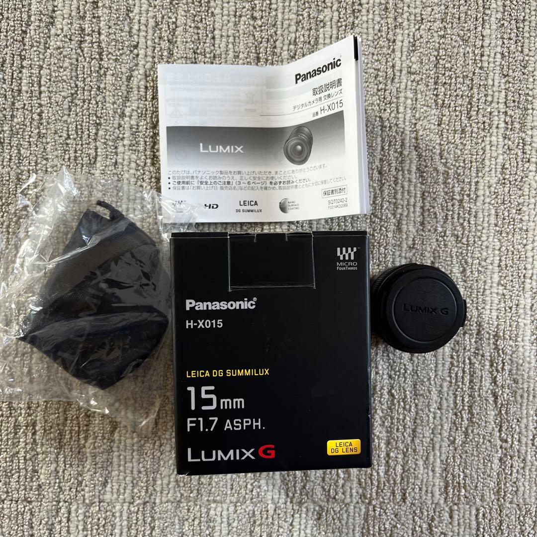 パナソニック H-X015 LEICA DS SUMMILUX 15mm