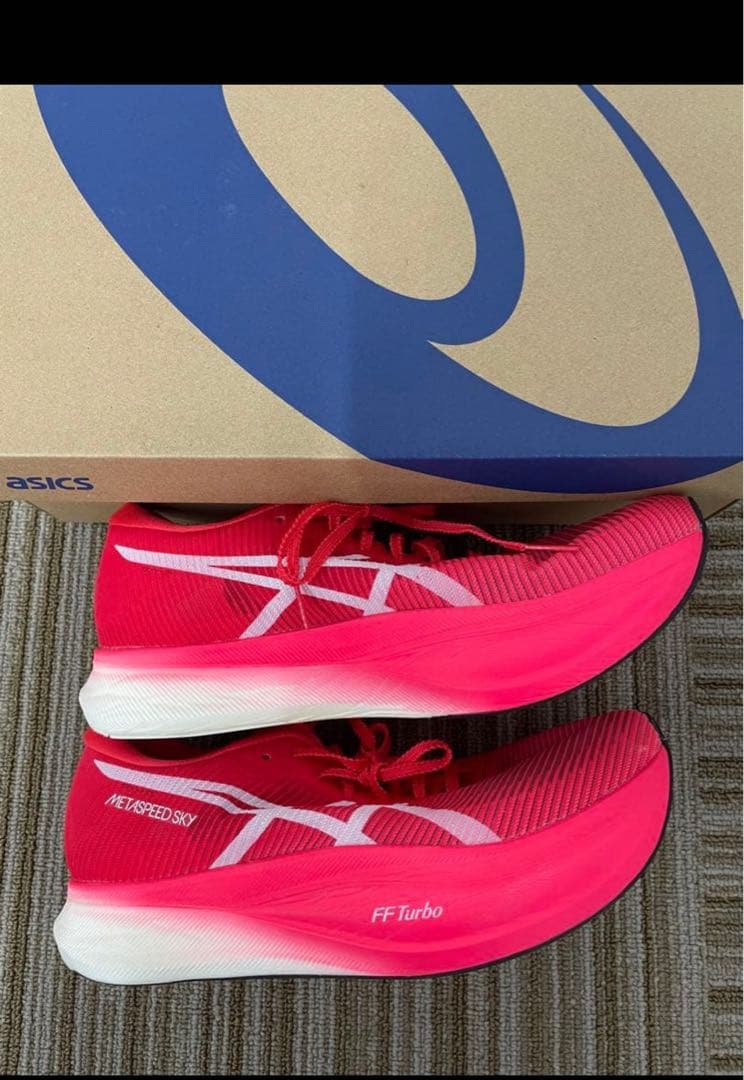 ASICS メタスピードスカイ+ 26.0cm レッド