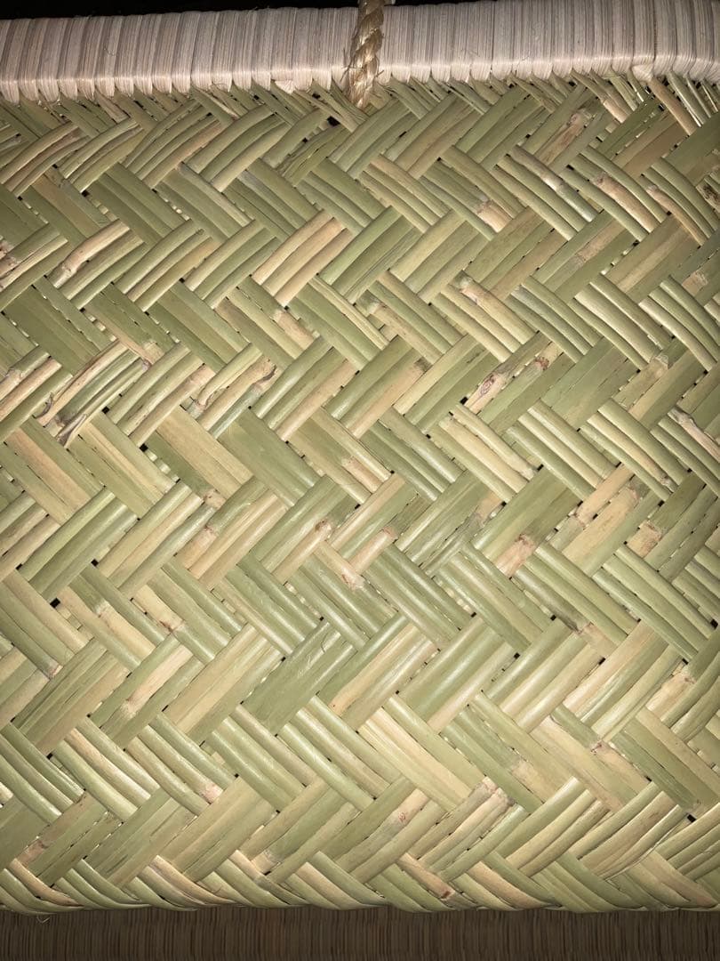 鳥越竹細工 市場かご エコバッグ　大中サイズ　特選　2個セット