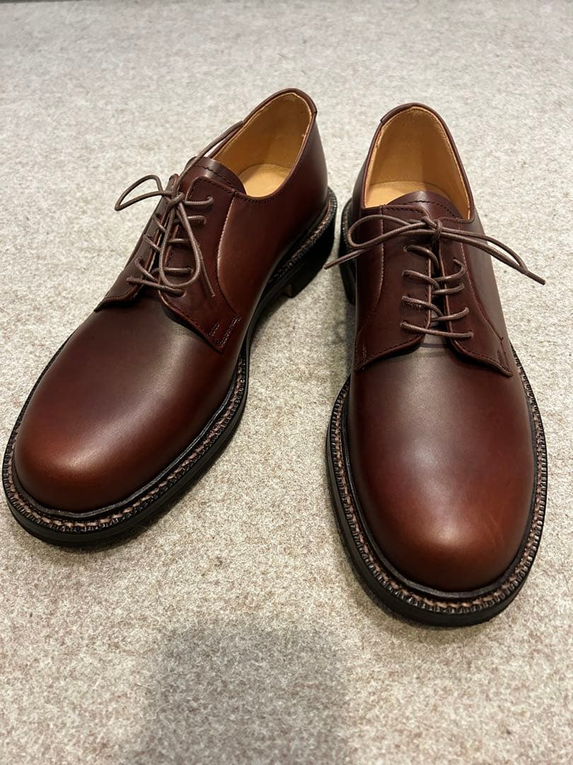 PADRONE新品未使用定価37,400円ダービープレーントゥクレープソール42