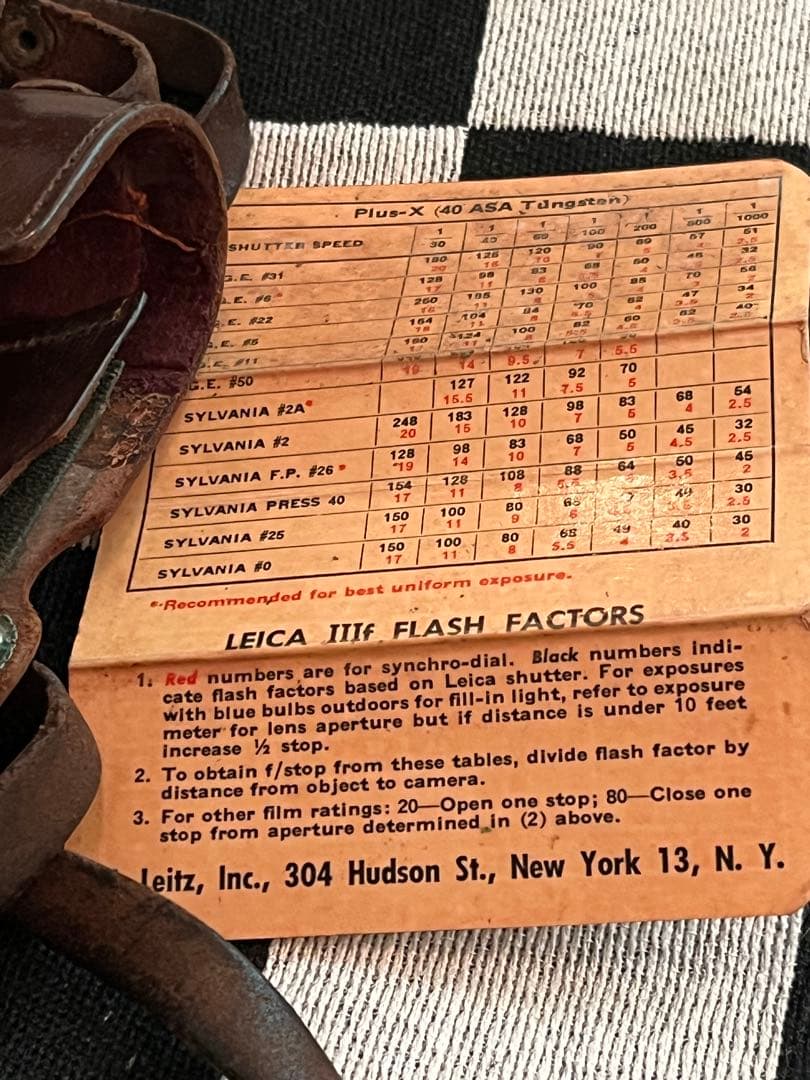 Leica Ⅲf バルナックライカ セルフタイマー 革ケース付き