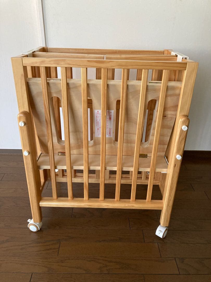 [のっちゃん]大和屋パタンIIミニベビーベット　＊布団あり　＊引き渡し可