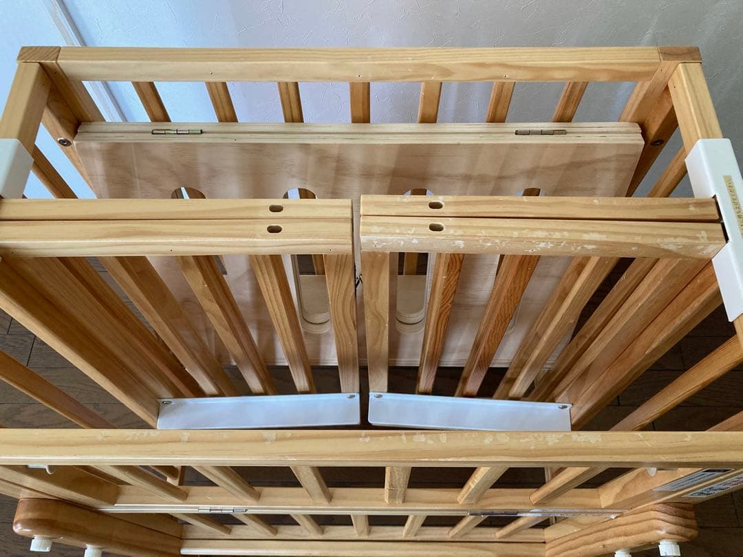 [のっちゃん]大和屋パタンIIミニベビーベット　＊布団あり　＊引き渡し可