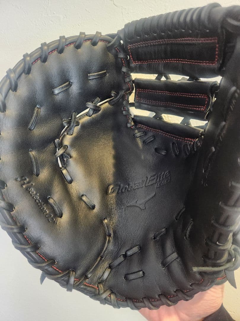 ミズノ Global Elite 少年 軟式 黒 左投げ ファーストミット