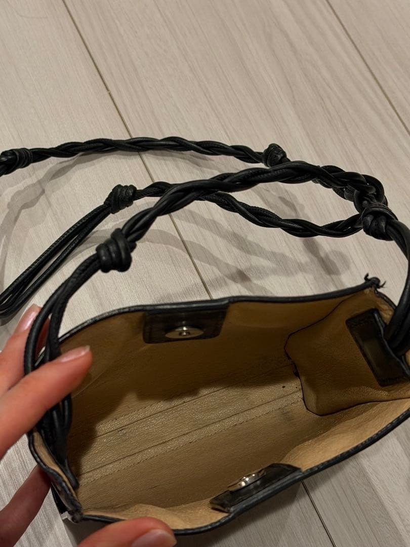 JIL SANDER レザー ショルダーバッグ クロスボディ 黒
