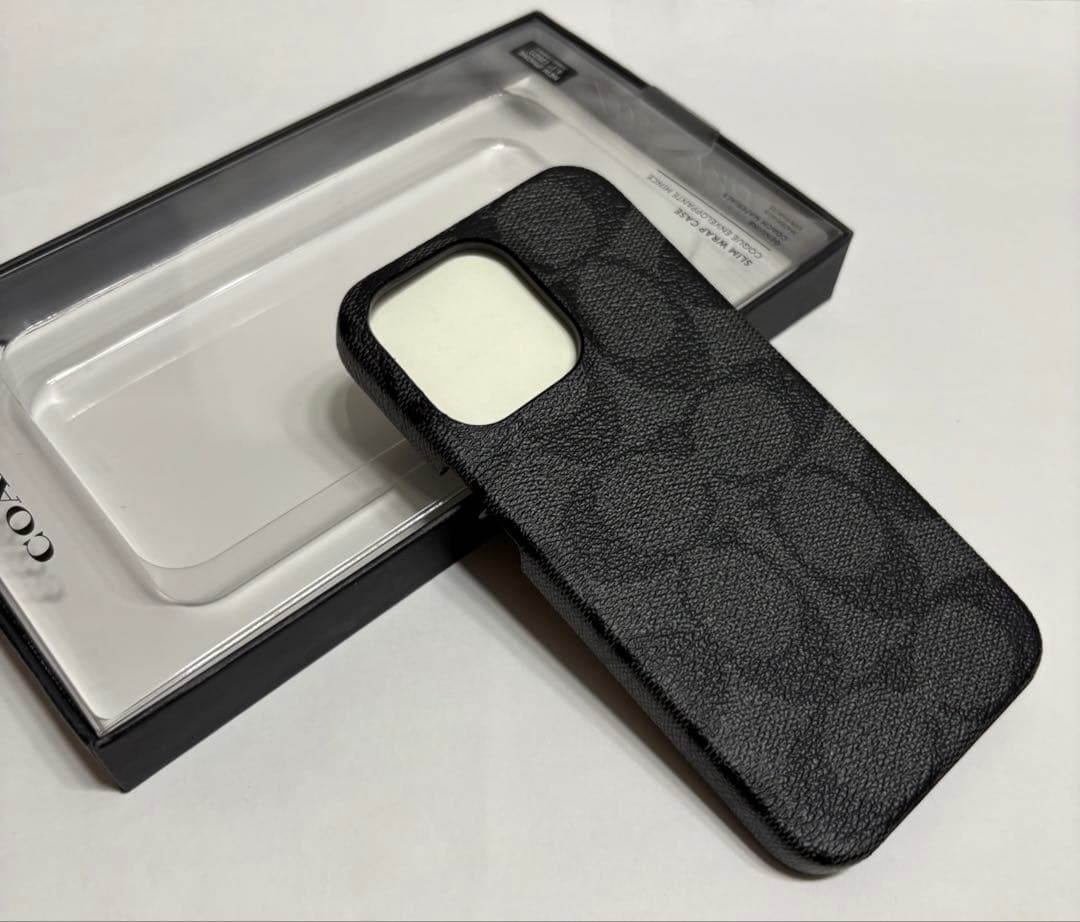 コーチ COACH iPhone13 pro 対応 ケース GRAPHITE