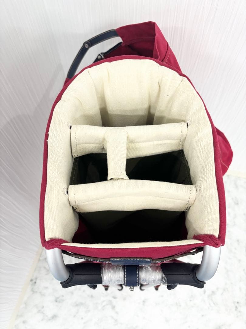 お値下げ　美品！木の庄帆布　赤 　フレームウォーカー　ミズノ　スタンド式