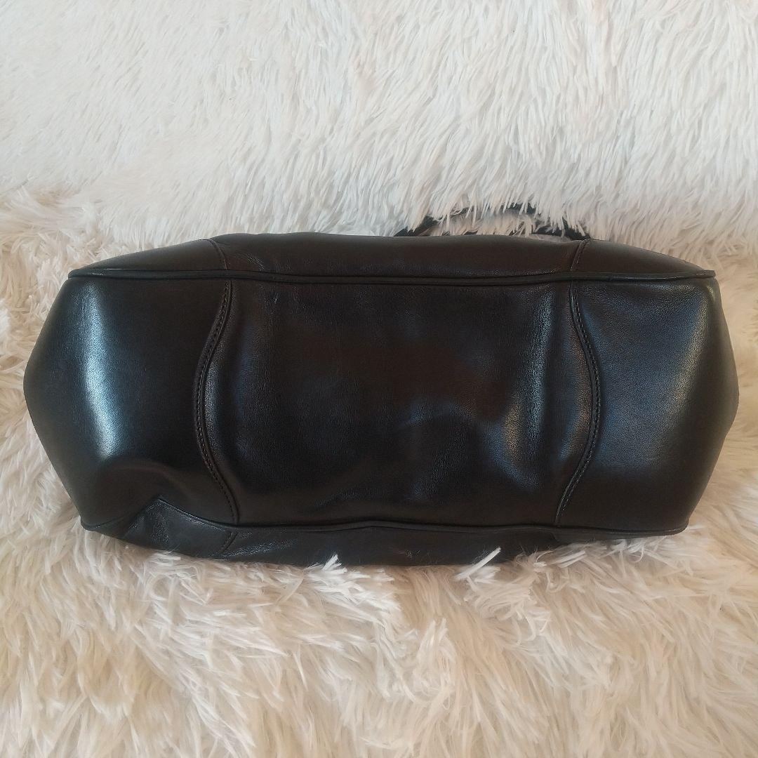 プラダ PRADA ハンドバッグ フリンジ ブラック レザー黒Y2Kヴィンテージ