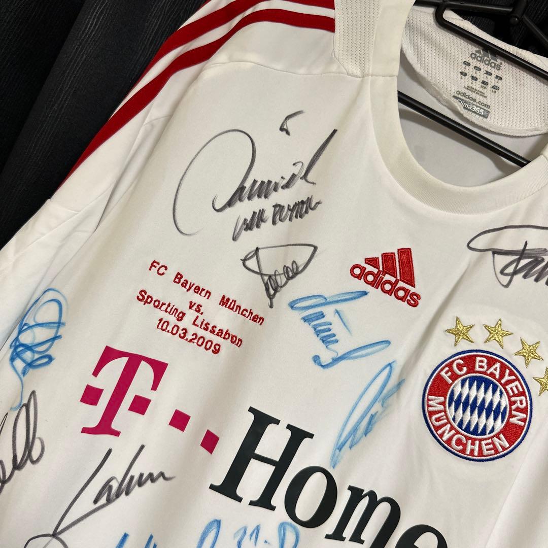 バイエルン・ミュンヘン　チームサイン　リベリ　ユニフォーム　サッカー　証明書付き